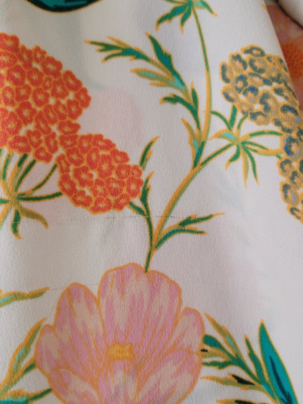 Kate Spade New York Blossom Floral Tie Blouse Womens Medium Pink FLAWS - Picture 7 of 16
